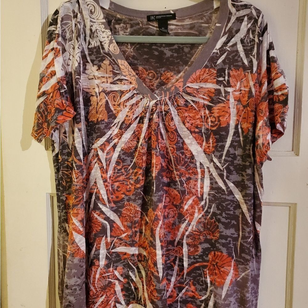 Orange and Gray Tunic‎